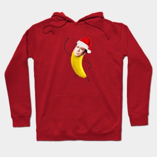 Christmas Nicolas cage in a banana Hoodie